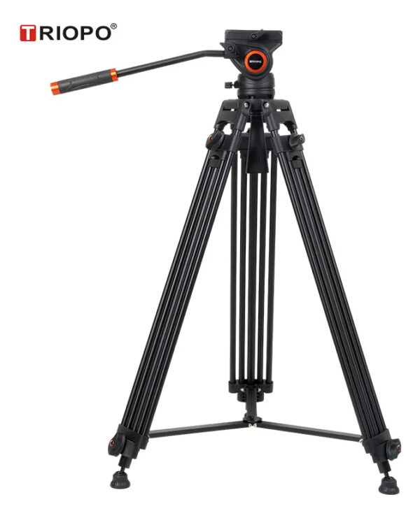 Tripode de video con cabezal hidraulico marca Triopo DV965