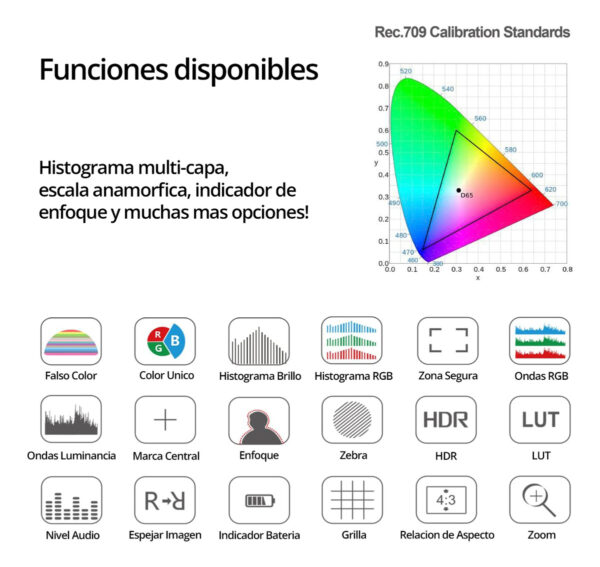 Monitor De Campo Desview R5ii 5.5 Hdmi 4k Para Camaras Dslr - Image 10