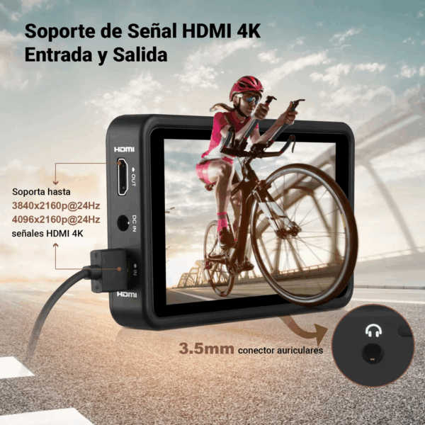 Soporte HDMI Monitor de Campo Desview R5ii