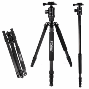 Tripode Monopie Profesional Liviano Fibra De Carbono Y 174cm