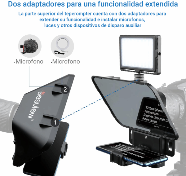 Desview T3 Teleprompter Portatil 11  Tablets Y Celulares - Image 3