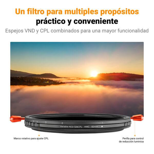Filtro K&F Concept CPL & ND2-32 Linea C - Image 3